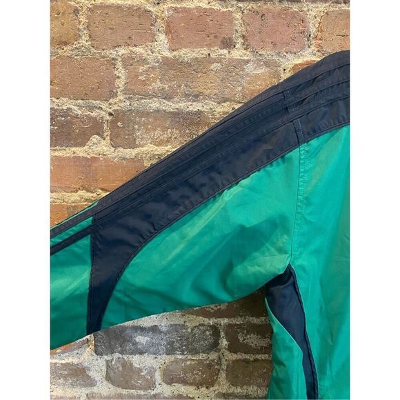 Adidas Emerald Green/Black Full Zip Windbreaker, Packable Hood, Men’s Size Mediu - Picture 8 of 13